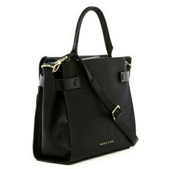 Danielle Nicole Mischa Satchel Crossbody Black Bag - Picture 2 of 8